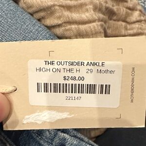 Mother Blue Jeans Outsider Ankle